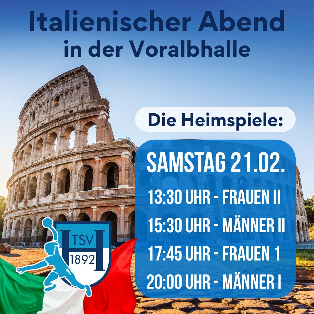 Doppelspieltag im Rahmen vom „Italienischer Abend“