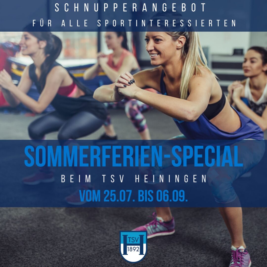Programmübersicht für das Sommerferien-Special beim TSV