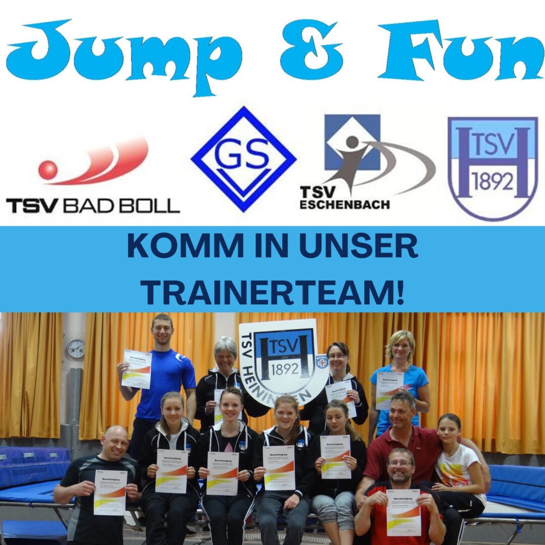 Komm in unser JUMP and FUN Trainerteam!